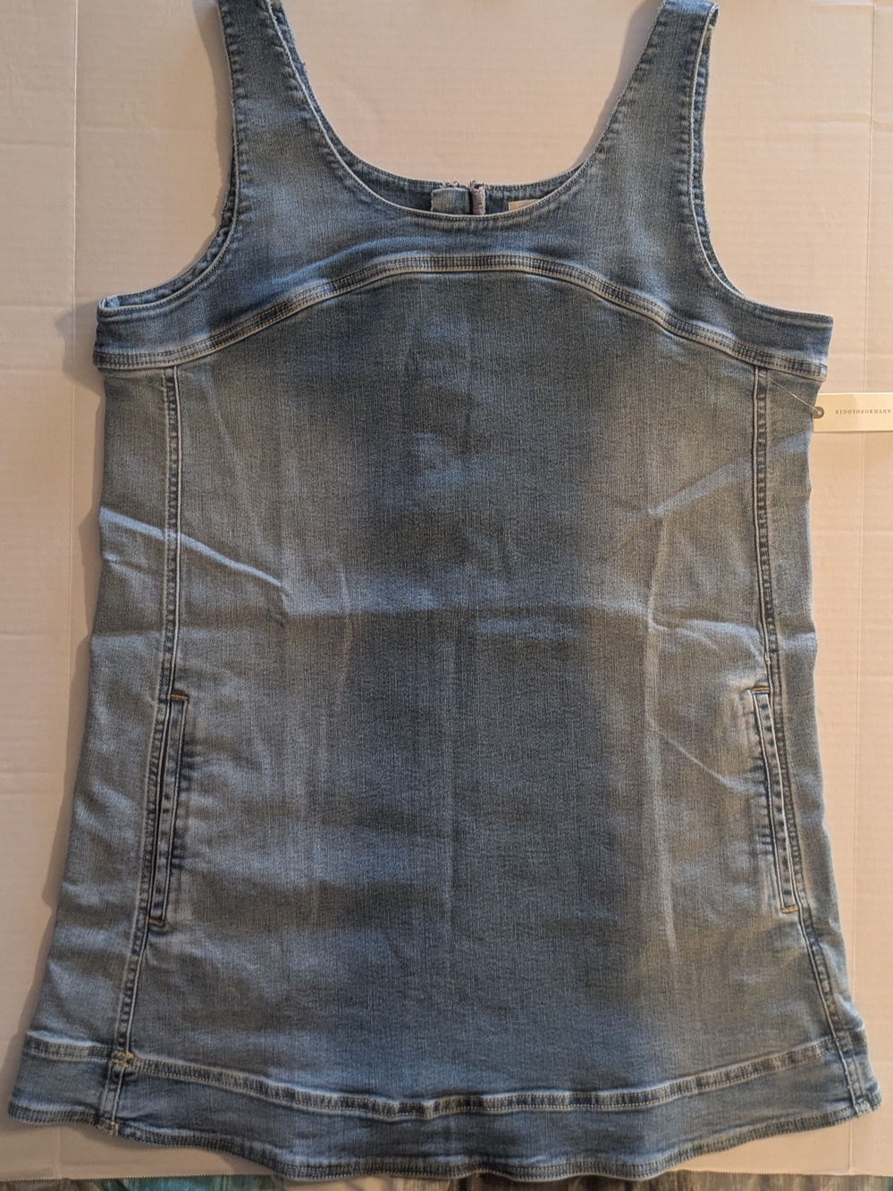 Pilcro by Anthropologie Light Blue Denim Tank Dress- Size XL (NWT)
